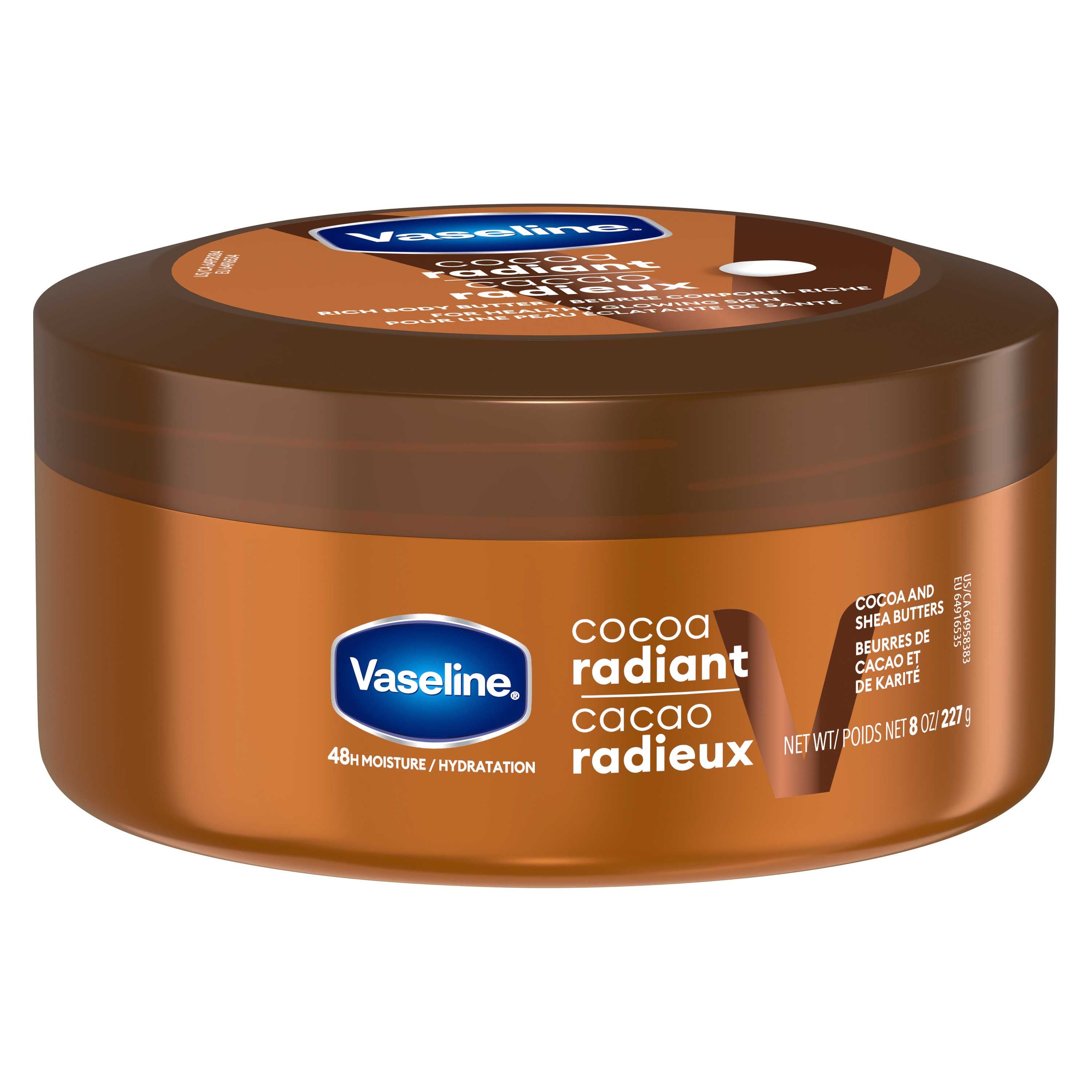 Vaseline Intensive Care Cocoa Radiant Smoothing Body Butter Lotion, 8 Ounce -- 6 Per Case