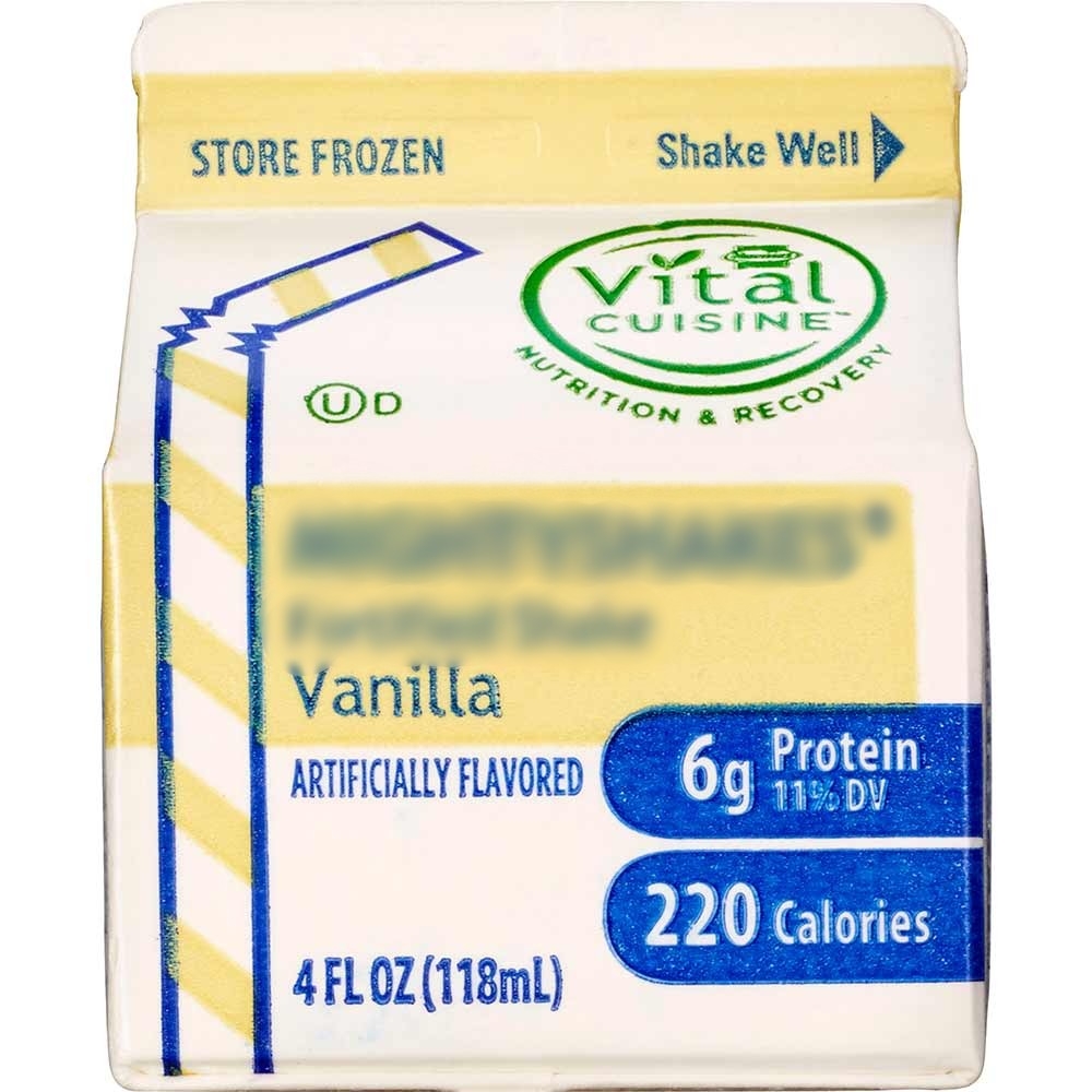 MightyShakes Vanilla Shake Beverage, 4 Ounce -- 75 per case.