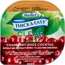 Hormel Health Labs Thick and Easy Thickened Cranberry Juice Cocktail, Honey Consistency Portion Control Cups, 4 Ounce -- 24 per case