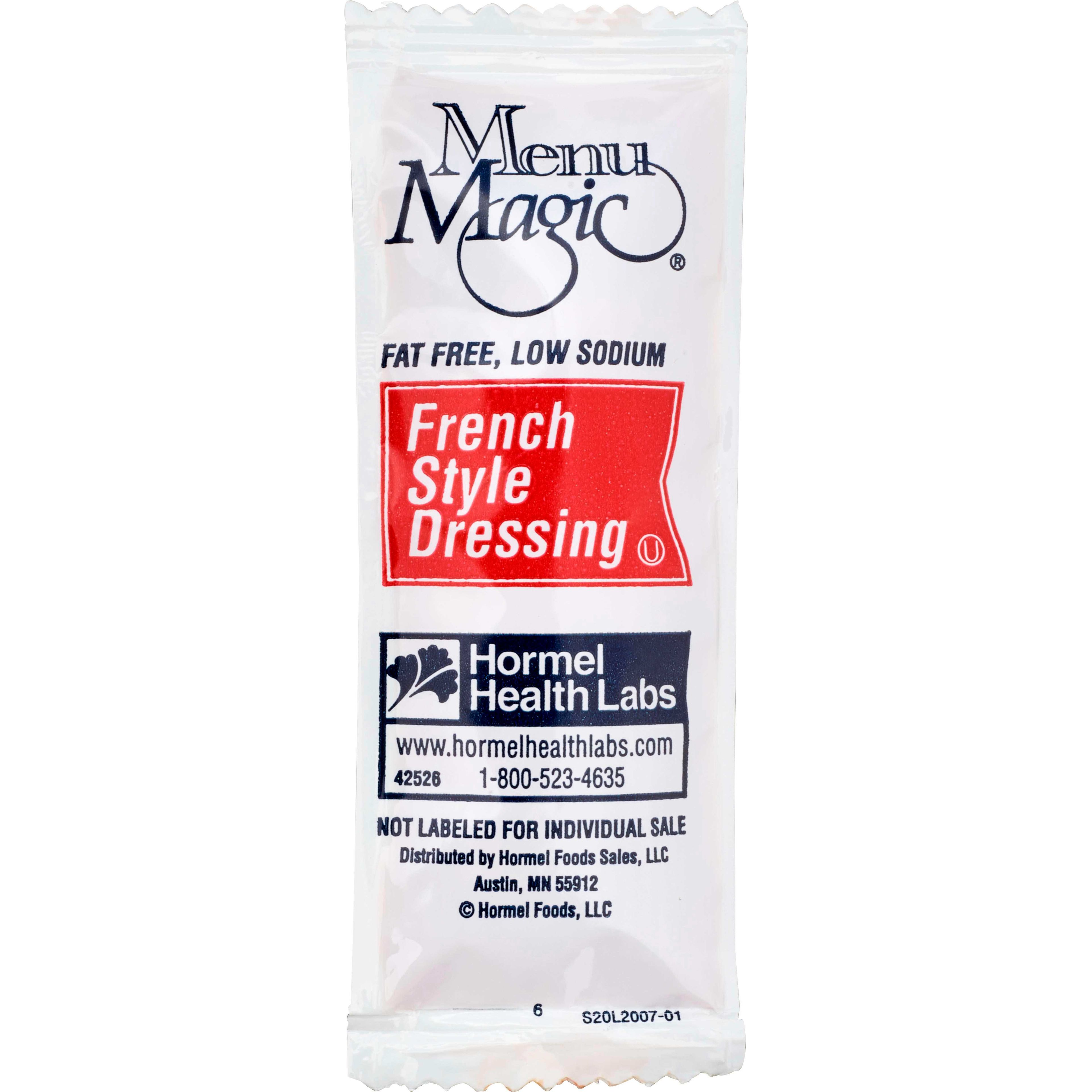 Menu Magic Fat Free French Dressing, Portion Pack, 12 Gram -- 200 Per Case