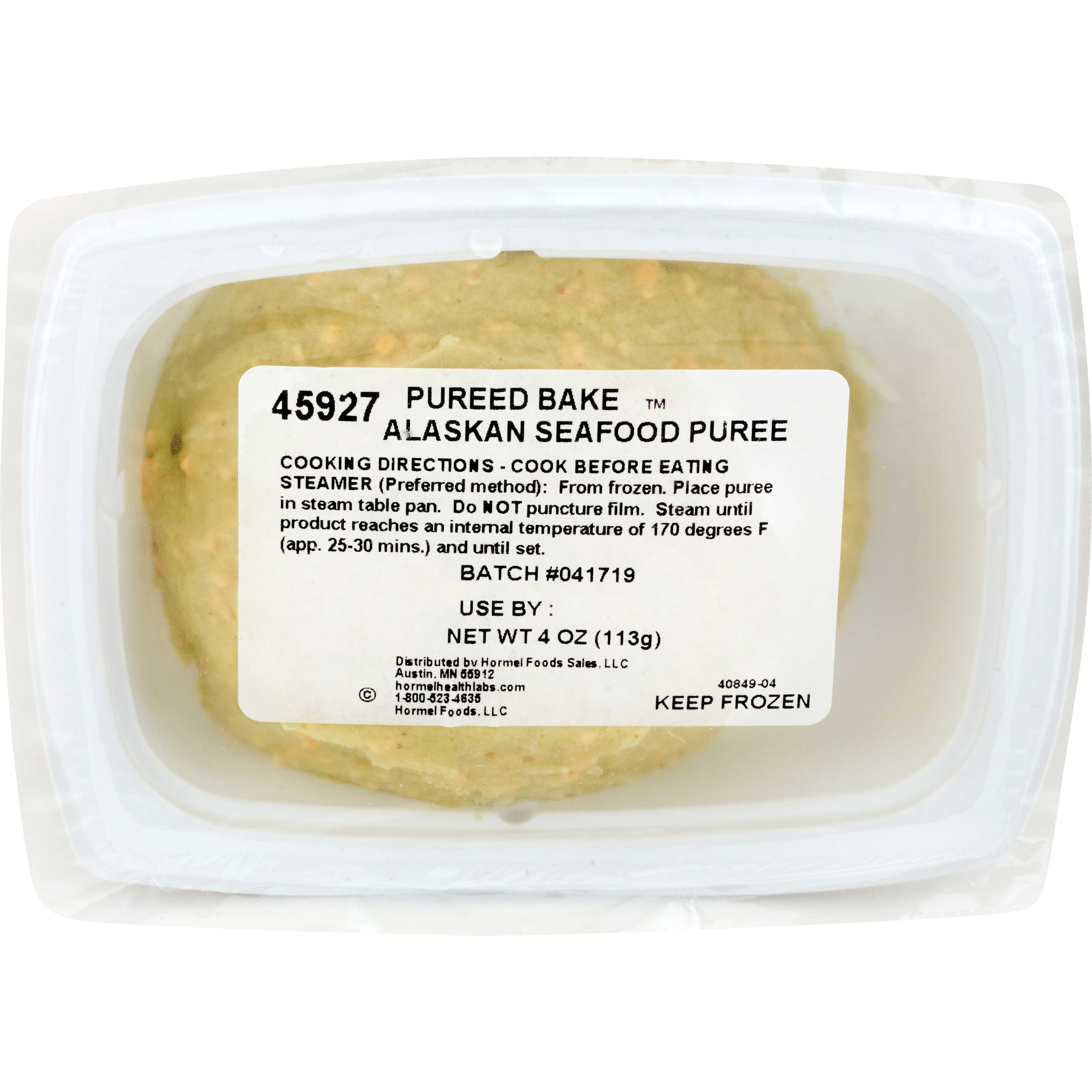 Cliffdale Farms Pureed Bake Alaskan Seafood Puree Iddsi Level 4, 4 Ounce -- 24 Per Case