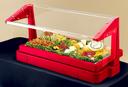 Cambro Buffet Bar with Sneeze Guard, Hot Red, 48 x 24 1/8 x 24 1/2 Inch.