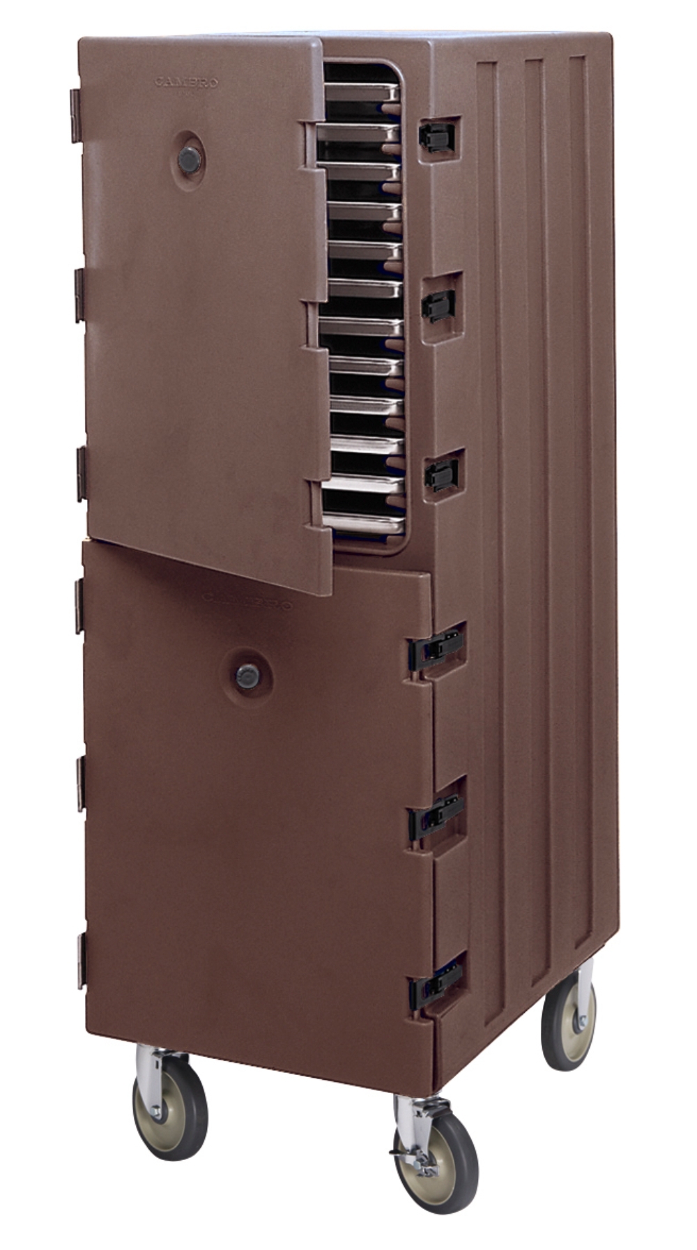 Camcart for Food Boxes Tray and Sheet Pans, Dark Brown, 33 1/4 x 21 1/2 x 63 3/4 inch.