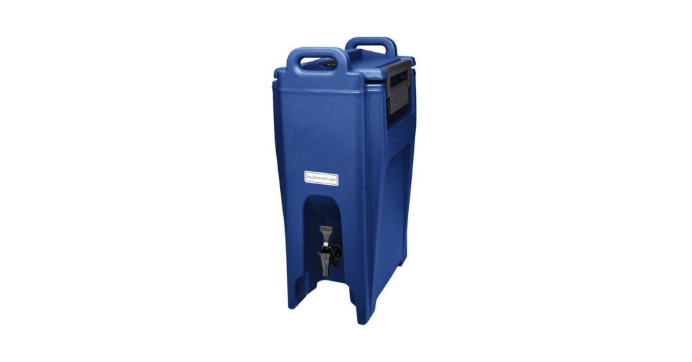 Cambro Ultra Camtainer Navy Blue Insulated Beverage Server, 5 1/4 Gallon Capacity