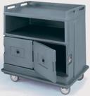 Cambro Flat Top Counter Beverage Service Cart, Granite Gray, 44 1/2 x 30 x 44 inch.