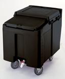 Cambro SlidingLid Ice Caddy, Black, 23 x 31 1/2 x 29 1/4 inch.