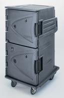 Camtherm Fahrenheit Thermometer Hot Electric Tall Profile Food Holding Cabinet, Granite Gray, 30 1/2 x 39 x 64 3/4 inch.