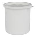 Crock With Lid, White, 1.2 Quart -- 12 per case.