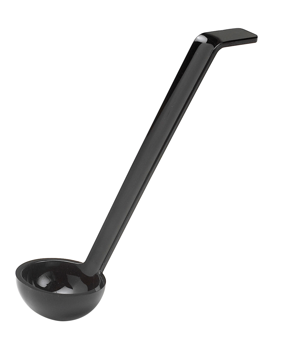 Cambro Plain Ladle, Black, 1 Ounce -- 12 per case.