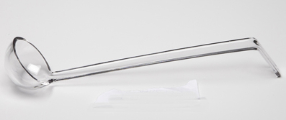Cambro Plain Ladle, Clear, 1 Ounce -- 12 per case.