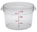 Clear Round Container, 12 Quart -- 6 per case