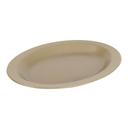 Cambro Camwear Beige Narrow Rim Oval Platter, 12 x 9 inch -- 24 per case