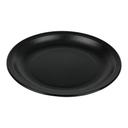 Cambro Plastic Narrow Rim Plate, Black, 5.5 inch -- 48 per case.