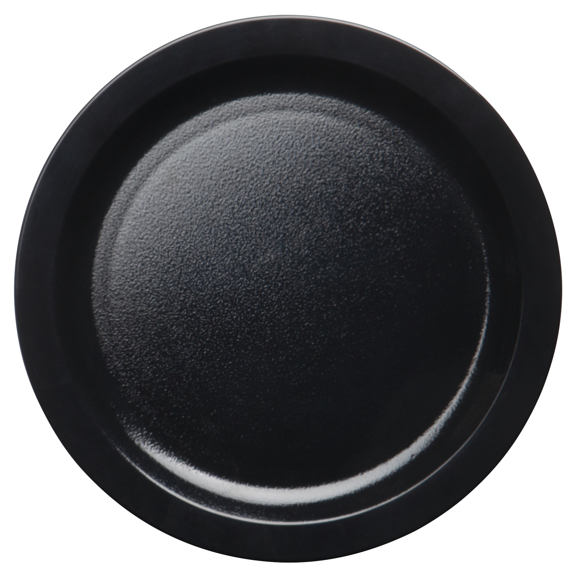Cambro Narrow Rim Plate, Black, 9 inch -- 48 per case.