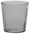 Cambro Colorware Pebbled Tumbler, Clear, 9 Ounce -- 72 per case.