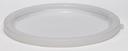 Translucent 12/18/22 Qt Round Plastic Container Cover -- 6 per case
