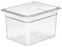 Clear Cambro Camwear Half Size Food Storage Pan, 8 Inch -- 6 Per Case.