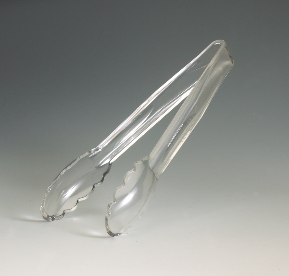 Cambro Scallop Grip Tong, Clear, 9 inch -- 12 per case.