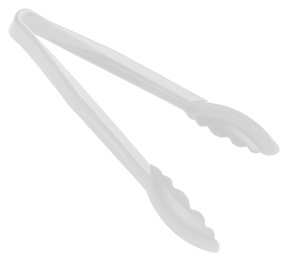 Cambro Scallop Grip Tong, White, 9 inch -- 12 per case.