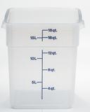 Translucent Cambro Midnight Blue CamSquares Container, 18 Quart -- 6 per case.