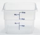 Translucent Cambro Midnight Blue CamSquares Container, 12 Quart -- 6 per case.