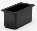 Coldfest One Third Size Food Pan, Black, 6 11/16 x 12 3/4 x 6 inch -- 1each.