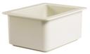 Coldfest Half Size Food Pan, White, 10 1/4 x 12 3/4 x 6 inch.