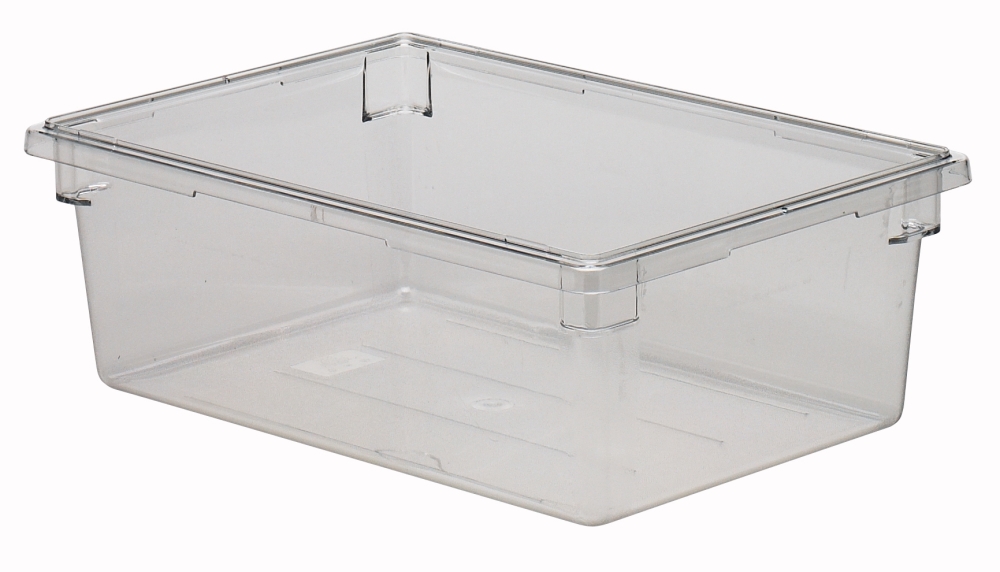 Clear Cambro Camwear Polycarbonate Full Size Food Box, 18 x 26 x 12 inch -- 4 per case.