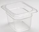 Cambro Camwear Polycarbonate Clear Eighth Size Food Pan, 4 inch -- 6 per case.