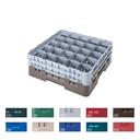 Camrack Full Size 25 Compartment Glass Rack with Three Extender, Beige, 6 7/8 inch -- 3 per case