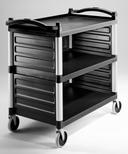 Cambro Single Shelf Panel Set Only, Black, 31 5/8 x 17 3/4 x 11 3/4 inch.