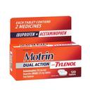 Motrin Dual Action with Tylenol Tablet, 120 count -- 24 per case