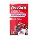 Tylenol Berry Flavor Pan Reliever and Fever Reducer Powder Dissolve Pack - 12 count per pack -- 48 packs per case