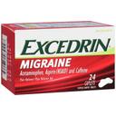 Excedrin Migraine Caplets - 24 count per pack -- 24 packs per case