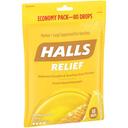 Halls Honey Lemon Cough Drops - 80 count per pack -- 12 packs per case