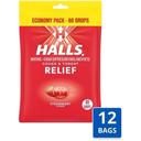 Halls Strawberry Cough Drops - Eco Bag, 80 count -- 12 per case