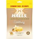 Halls Throat Soothing Honey Vanilla Cough Drops, 80 count -- 12 per case