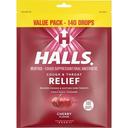 Halls Cherry Cough Drops, 140 count -- 12 per case