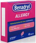 Benadryl Ultratab Allergy Tablets, 48 per unit -- 24 per case