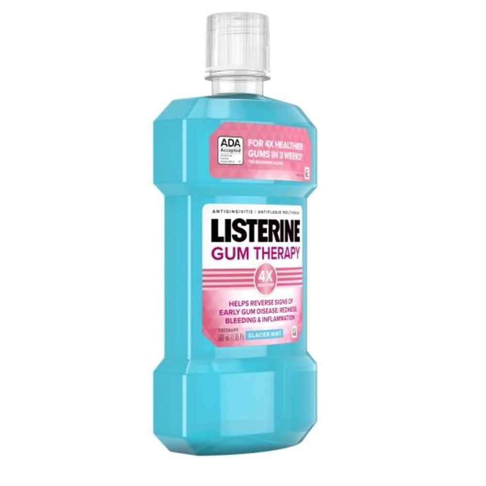 Listerine Gum Therapy Glacier Mint Mouthwash, 500 Milliliter -- 6 per case