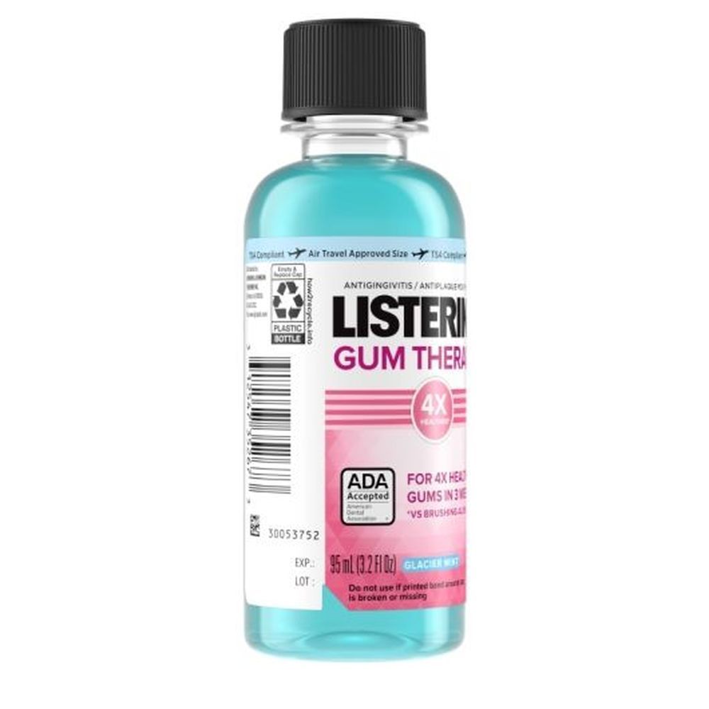 Listerine Gum Therapy Glacier Mint Mouthwash, 95 Ml -- 24 Per Case