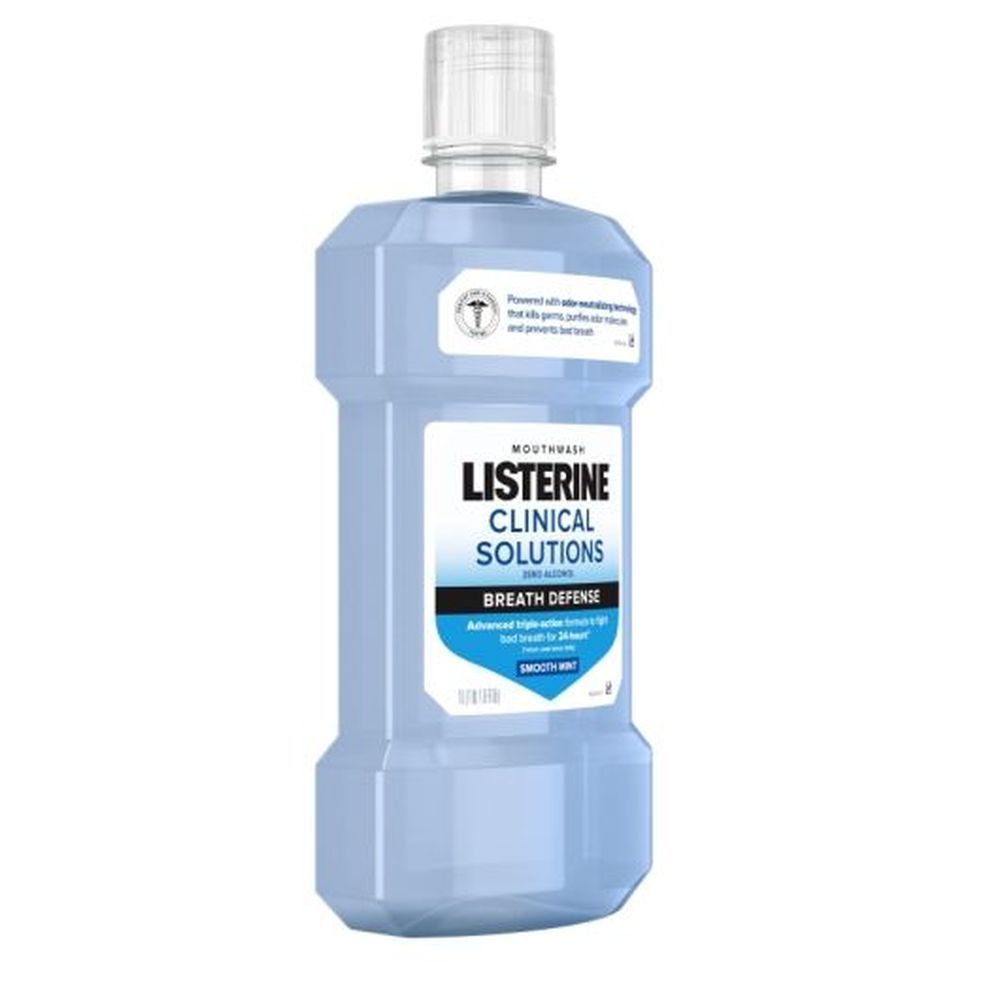 Listerine Breath Defense Smooth Mint Mouthwash, 1 Liter -- 6 Per Case