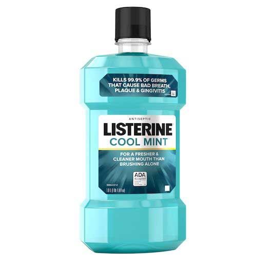 Listerine Antiseptic Cool Mint Mouthwash, 1 Liter -- 6 Per Case