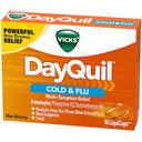 Vicks Dayquil Cold and Flu Relief Liquicaps - 16 count per pack -- 24 packs per case