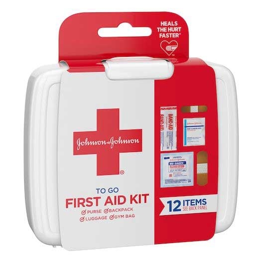 Johnson and Johnson Red Cross Brand Travel Size First Aid Kit -- 48 per case