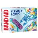 Band-Aid Assorted Size Flexible Fabric Tie-Dye Adhesive Bandages, 100 count -- 12 per case