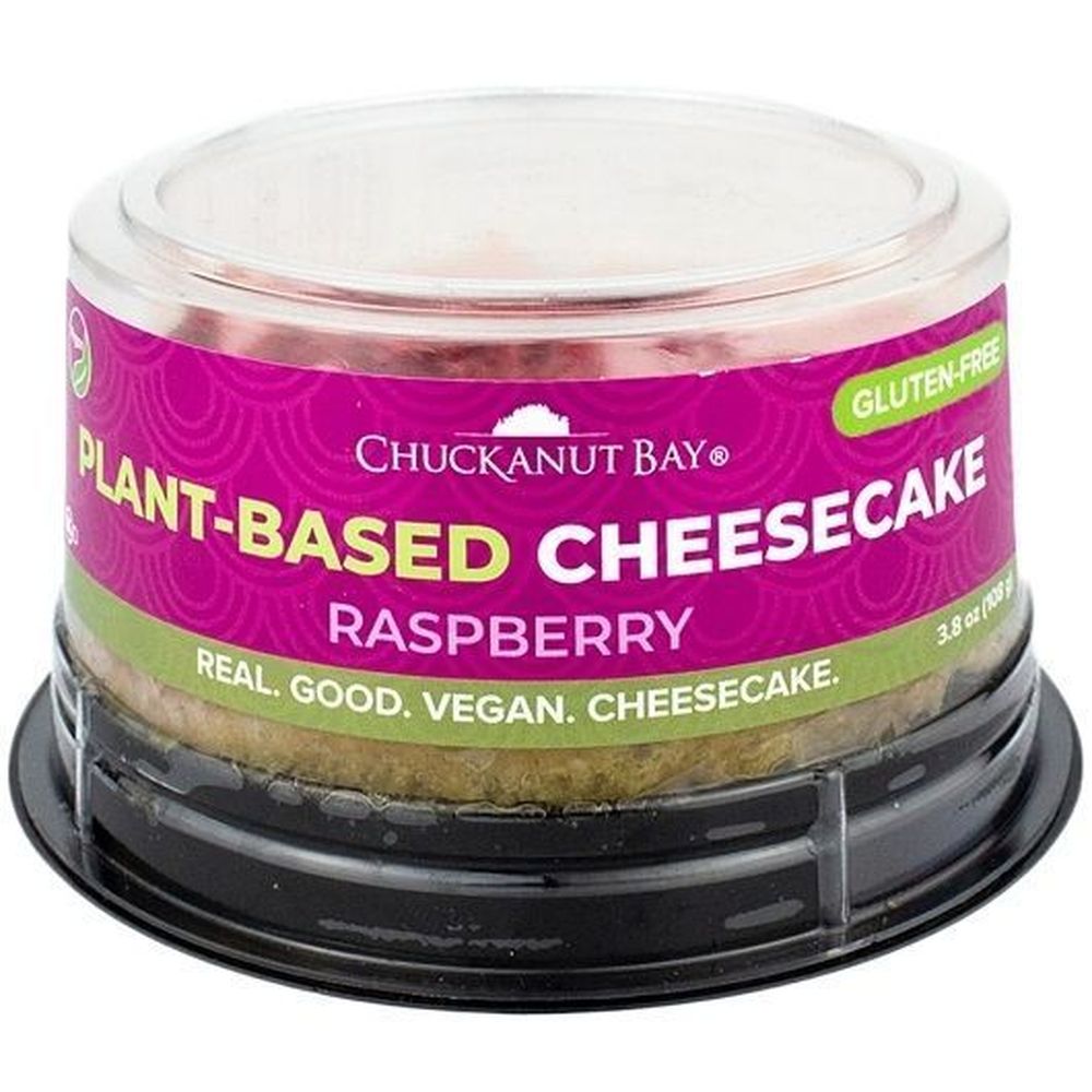 Chuckanut Bay 3 inch Plant Based Raspberry Cheesecake, 3.8 Ounce -- 12 per case