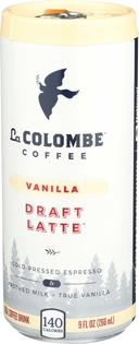 La Colombe Draft Latte Vanilla Cold Pressed Espresso Coffee, 9 Fluid Ounce -- 12 per case