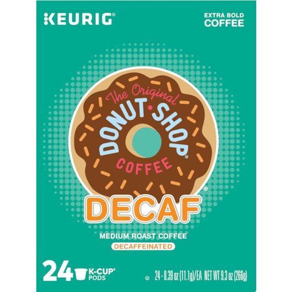 The Original Donut Shop Decaf Medium Roast K Cup Coffee Pod, 24 Count -- 4 Per Case