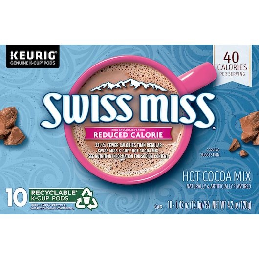 Swiss Miss Sensible Sweets Light Hot Cocoa Mix, 10 Count -- 6 Per Case
